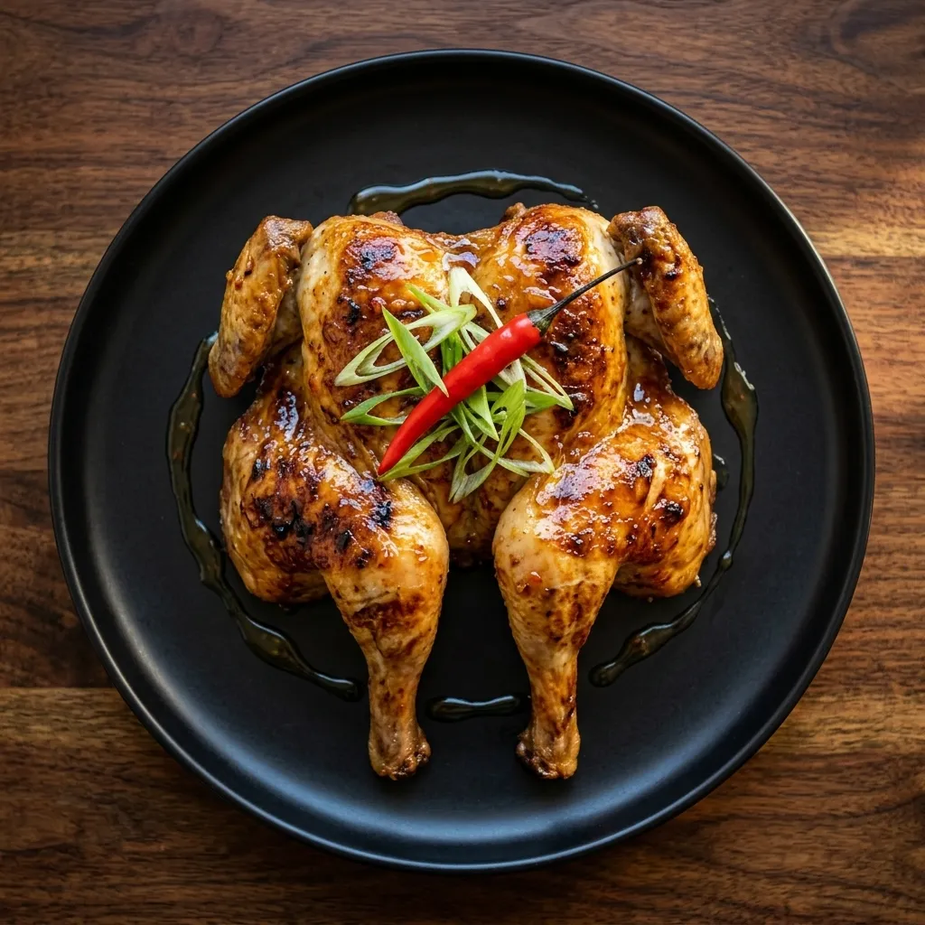 Crispy Filipino chicken inasal with rice at Jeepney Portage La Prairie, MB