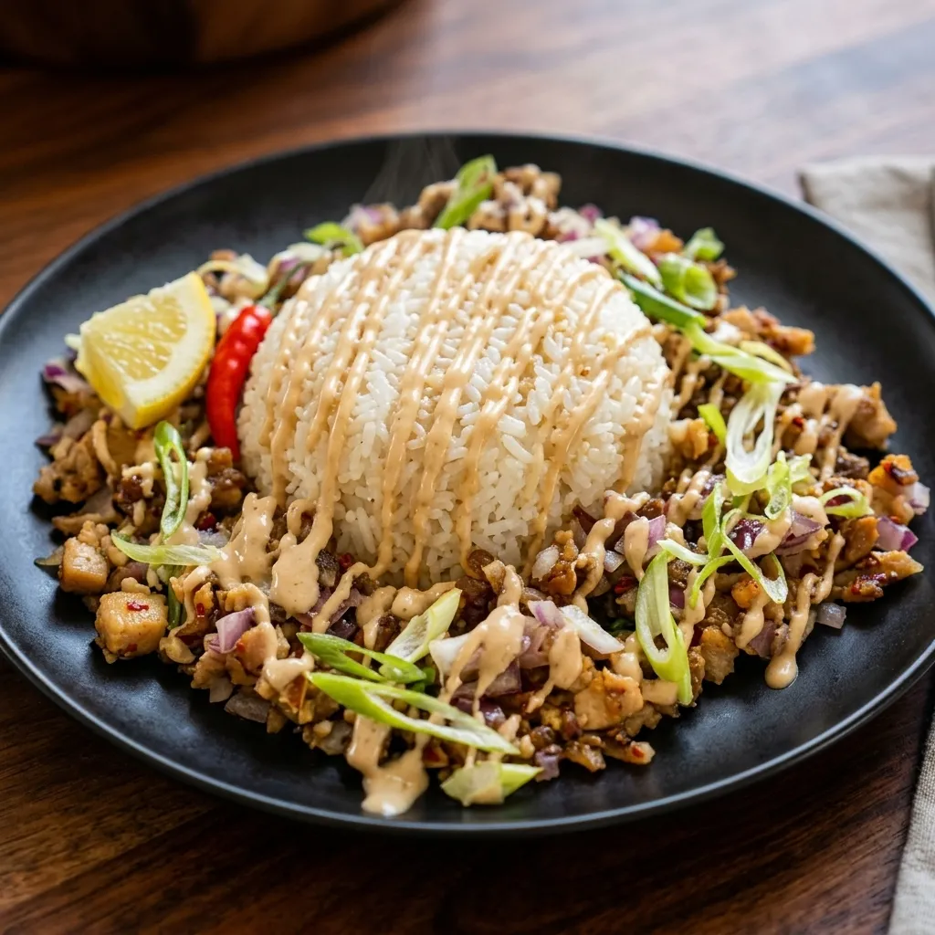 Filipino-style sisig at Jeepney Portage La Prairie